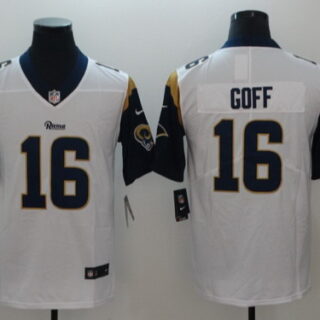 Nike Rams 16 Jared Goff White Vapor Untouchable Limited Jersey