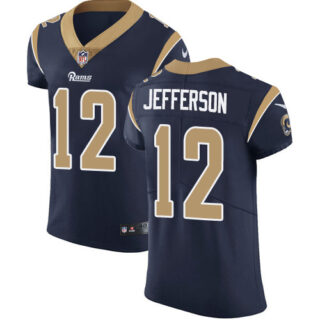 Nike Rams #12 Van Jefferson Navy Blue Team Color Men's Stitched NFL Vapor Untouchable Elite Jersey