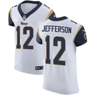 Nike Rams #12 Van Jefferson White Men's Stitched NFL New Elite Jersey