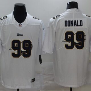 Nike Rams 99 Aaron Donald White Shadow Logo Limited Jersey