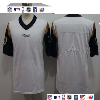 Nike Rams Blank White Vapor Untouchable Limited Jersey