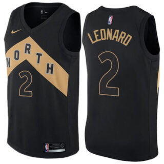 Nike Raptors #2 Kawhi Leonard Black NBA Swingman City Edition Jersey
