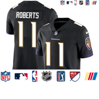 Nike Ravens #11 Seth Roberts Black Alternate Men's Stitched NFL Vapor Untouchable Limited Jersey