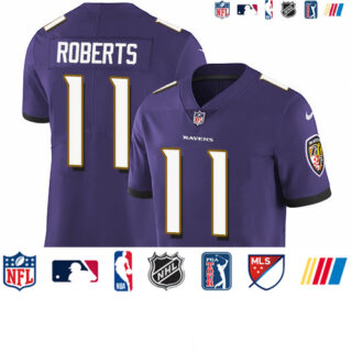 Nike Ravens #11 Seth Roberts Purple Team Color Men's Stitched NFL Vapor Untouchable Limited Jersey