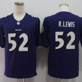 Nike Ravens 52 Ray Lewis Purple Vapor Untouchable Player Limited Jersey