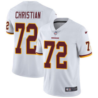 Nike Redskins #72 Geron Christian White Men's Stitched NFL Vapor Untouchable Limited Jersey