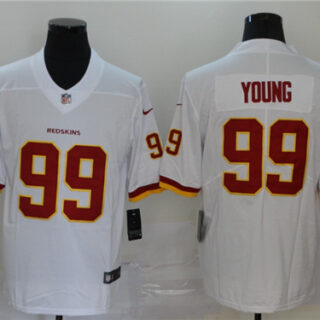Nike Redskins 99 Chase Young White 2020 NFL Draft First Round Pick Vapor Untouchable Limited Jersey