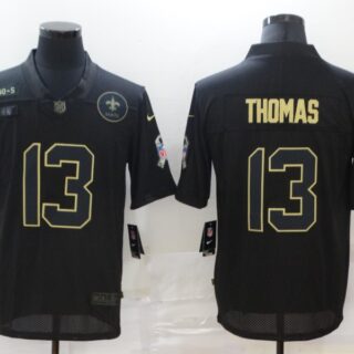 Nike Saints 13 Michael Thomas Black 2020 Salute To Service Limited Jersey