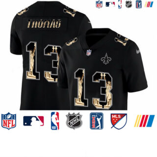 Nike Saints 13 Michael Thomas Black Statue Of Liberty Limited Jersey