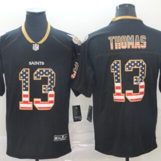 Nike Saints 13 Michael Thomas Black USA Flash Fashion Limited Jersey