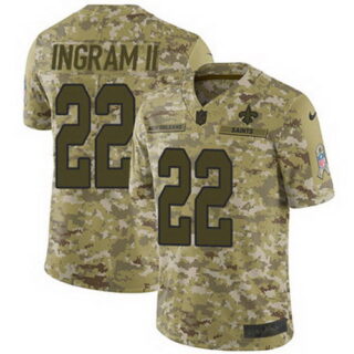 Nike Saints #22 Mark Ingram II Camo Youth Stitched NFL Limited 2018 Salute to Service Jersey