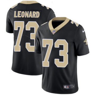 Nike Saints #73 Rick Leonard Black Team Color Men's Stitched NFL Vapor Untouchable Limited Jersey