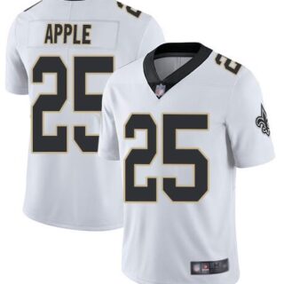 Nike Saints 25 Eli Apple White Vapor Untouchable Limited Jesey