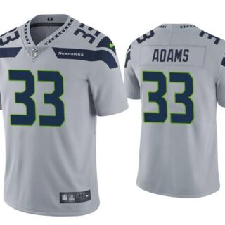 Nike Seahawks 33 Jamal Adams Gray Vapor Untouchable Limited Jersey