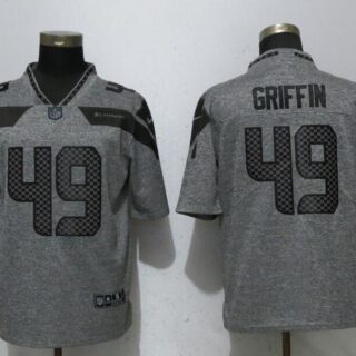 Nike Seahawks 49 Shaquem Griffin Gray Gridiron Gray Vapor Untouchable Limited Jersey