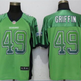 Nike Seahawks 49 Shaquill Griffin Green Drift Fashion Elite Jersey