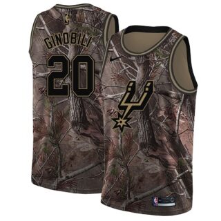 Nike Spurs #20 Manu Ginobili Camo Women's NBA Swingman Realtree Collection Jersey