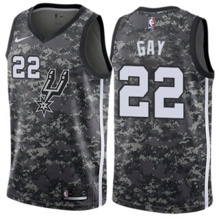 Nike Spurs #22 Rudy Gay Black NBA Swingman City Edition 2018 19 Jersey