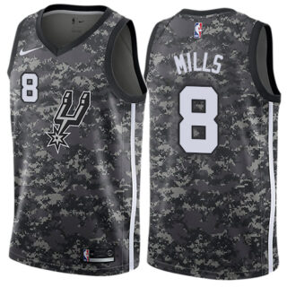 Nike Spurs #8 Patty Mills Black NBA Swingman City Edition 2018 19 Jersey