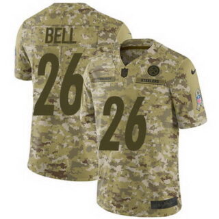 Nike Steelers #26 Le'Veon Bell Camo Youth Stitched NFL Limited 2018 Salute to Service Jersey