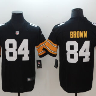 Nike Steelers 84 Antonio Brown Black Alternate Vapor Untouchable Limited Jersey