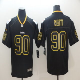 Nike Steelers 90 T.J. Watt Black Shadow Legend Limited Jersey