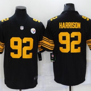 Nike Steelers 92 James Harrison Black Color Rush Limited Jersey