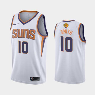 Nike Suns #10 Jalen Smith Men's 2021 NBA Finals Bound Swingman Association Edition Jersey White