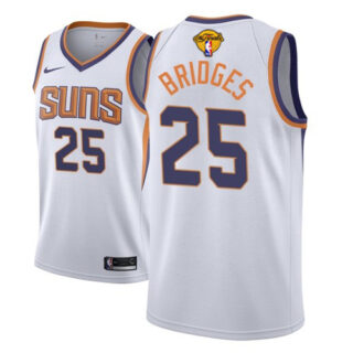 Nike Suns #25 Mikal Bridges Men's 2021 NBA Finals Bound Swingman Association Edition Jersey White