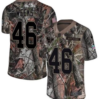 Nike Texans #46 Jon Weeks Camo Men's Stitched NFL Limited Rush Realtree Jersey