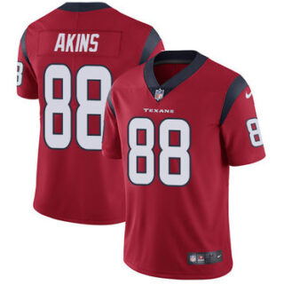 Nike Texans #88 Jordan Akins Red Alternate Men's Stitched NFL Vapor Untouchable Limited Jersey
