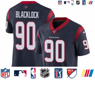 Nike Texans #90 Ross Blacklock Navy Blue Team Color Men's Stitched NFL 100th Season Vapor Untouchable Limited Jersey