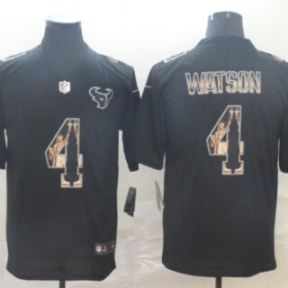 Nike Texans 4 Deshaun Watson Black Statue Of Liberty Limited Jersey