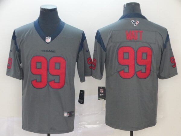 Nike Texans 99 J.J. Watt Gray Inverted Legend Limited Jersey