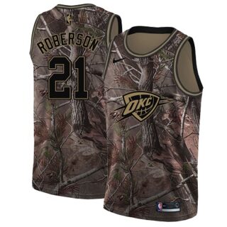 Nike Thunder #21 Andre Roberson Camo Youth NBA Swingman Realtree Collection Jersey