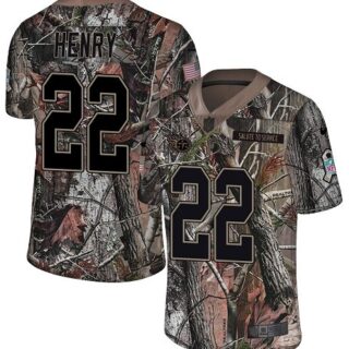 Nike Titans #22 Derrick Henry Camo Men's Stitched NFL Limited Rush Realtree Jersey