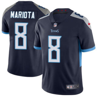 Nike Titans #8 Marcus Mariota Navy Blue Alternate Men's Stitched NFL Vapor Untouchable Limited Jersey