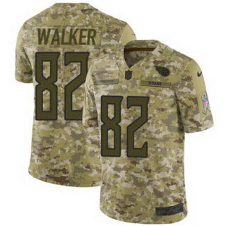 Nike Titans #82 Delanie Walker Camo Youth Stitched NFL Limited 2018 Salute to Service Jersey