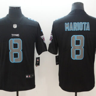 Nike Titans 8 Marcus Mariota Black Vapor Impact Limited Jersey