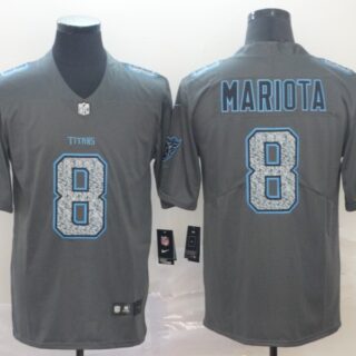 Nike Titans 8 Marcus Mariota Gray Camo Vapor Untouchable Limited Jersey
