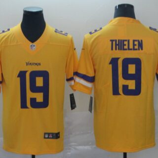 Nike Vikings 19 Adam Thielen Gold Inverted Legend Limited Jersey