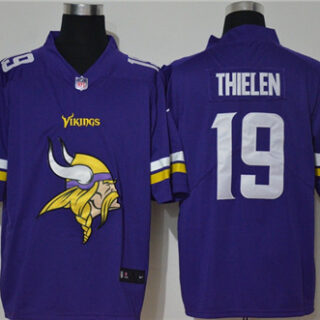 Nike Vikings 19 Adam Thielen Purple Vapor Untouchable Limited Jersey