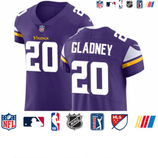Nike Vikings #20 Jeff Gladney Purple Team Color Men's Stitched NFL Vapor Untouchable Elite Jersey