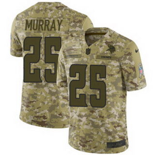 Nike Vikings #25 Latavius Murray Camo Youth Stitched NFL Limited 2018 Salute to Service Jersey