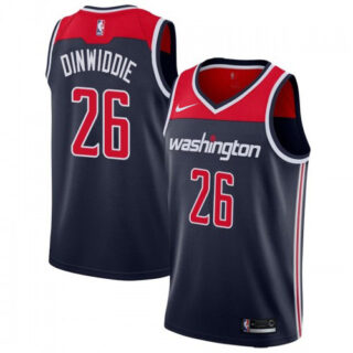 Nike Wizards #26 Spencer Dinwiddie Navy Blue NBA Swingman Statement Edition Jersey