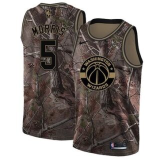 Nike Wizards #5 Markieff Morris Camo Women's NBA Swingman Realtree Collection Jersey