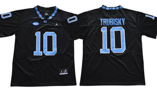 North Carolina Tar Heels 10 Mitch Trubisky Black College Football Jersey