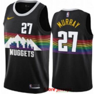 Nuggets 27 Jamal Murray Black 2019-20 City Edition Nike Swingman Jersey
