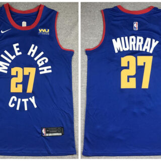 Nuggets 27 Jamal Murray Blue City Edition Nike Swingman Jersey