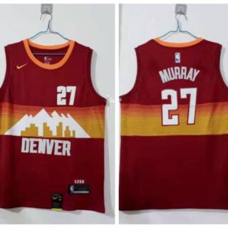 Nuggets 27 Jamal Murray Red 2020 21 City Edition Nike Swingman Jersey